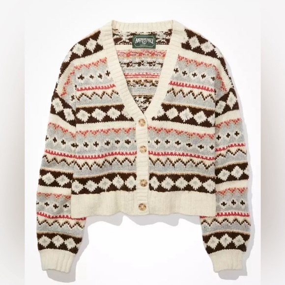 American Eagle Outfitters Sweaters - American Eagle Outfitter’s Fairisle Button Down Cardigan